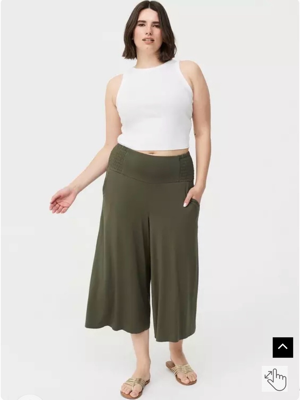 🆕 Torrid Crop Super Soft Wide-Leg Pant size 0